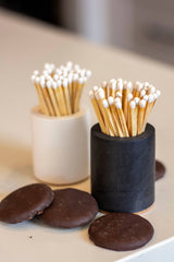 Cylinder Match Holder: Black / Rainbow