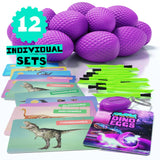 Glow in The Dark Dino Eggs Dig Kit for Kids