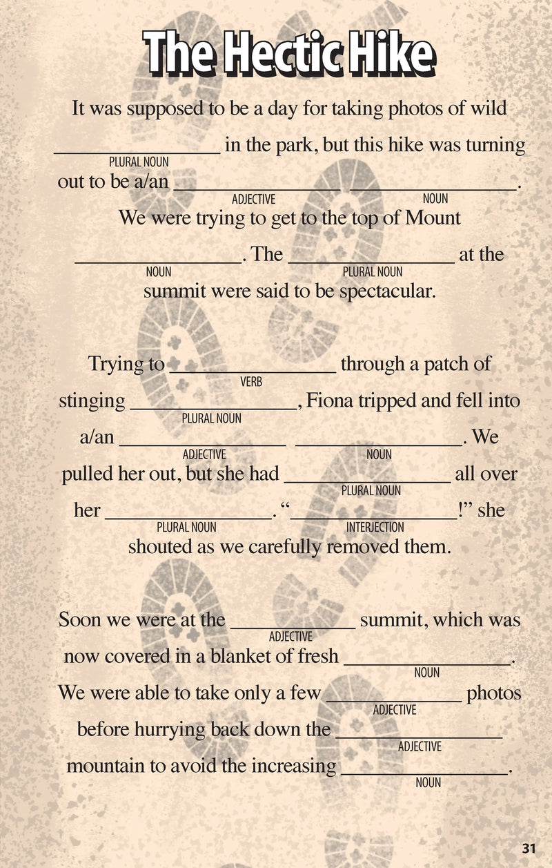 Activity Book - Sports Funny Fill-Ins for Kids