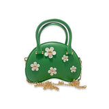 B3005 Floral Matt Jelly Dome Purse (3 Colors): PINK