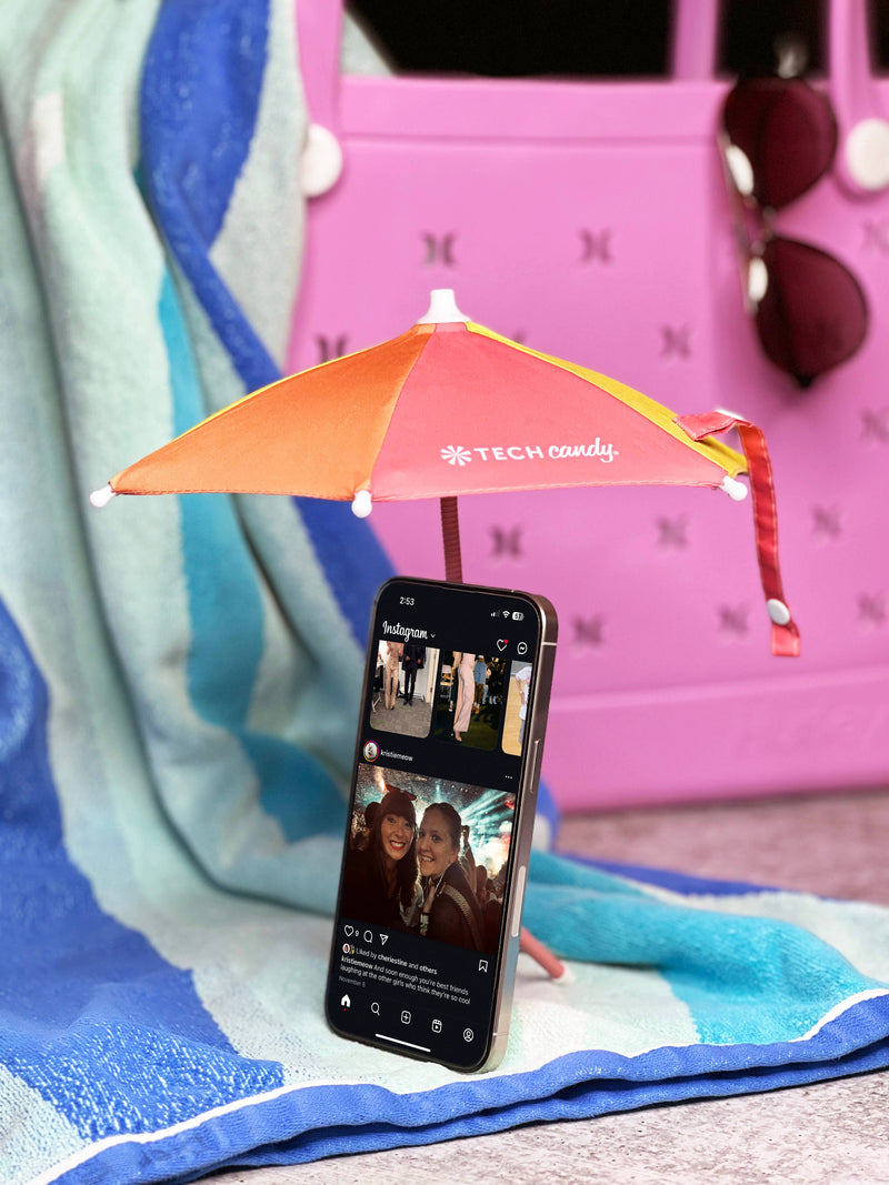 Screen Shade Magnetic Phone Umbrella : Pink/Orange/Yellow