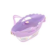 Girl's Little Mermaid Confetti Seashell Tote Bag: Blue
