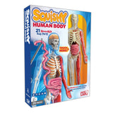 Squishy human body model by EDC Publishing with detailed anatomical features, soft and squeezable educational toy.