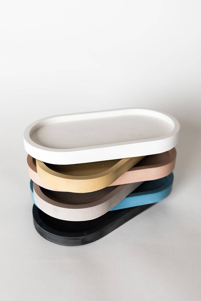 The Candle Tray: Navy