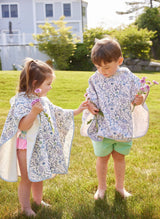 Coral Reef Swim Poncho: Multi / 1-4 Y