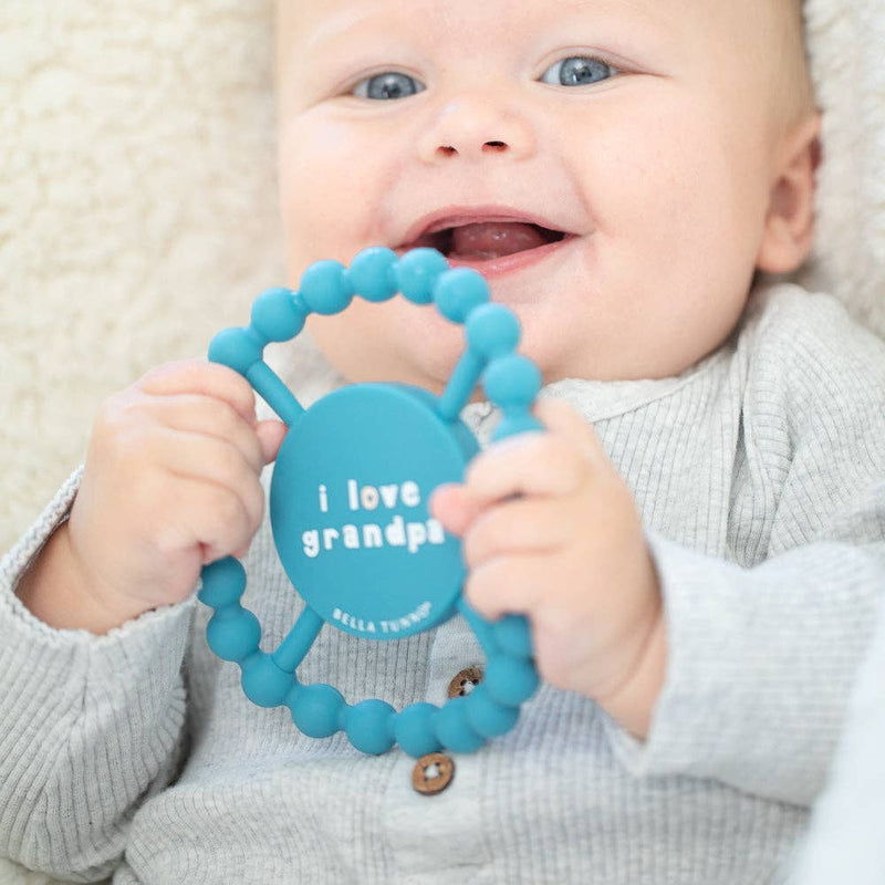 I Love Grandpa Happy Teether: Blue