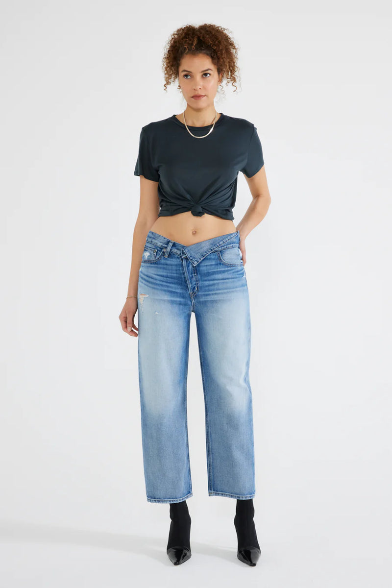 Neli Crossover Crop Jeans