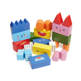 Kidoki Stack & Mix Wooden Building Blocks