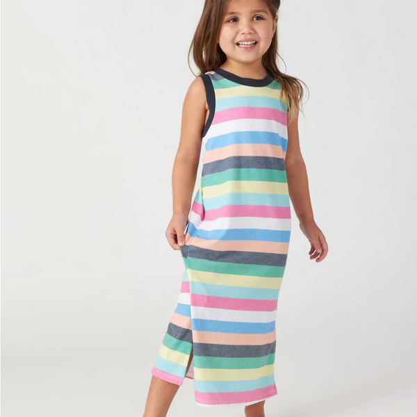 Samba Stripe Midi Dress