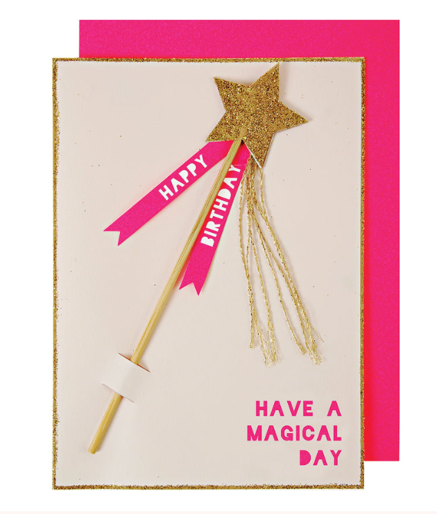 Magic Wand Birthday Card