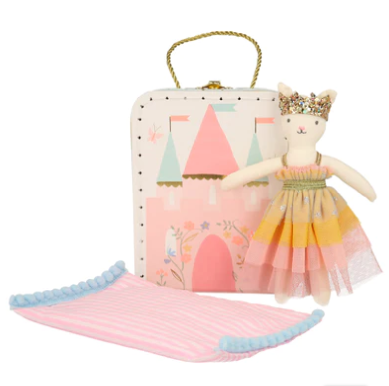 Princess and Cat Suitcase Doll
