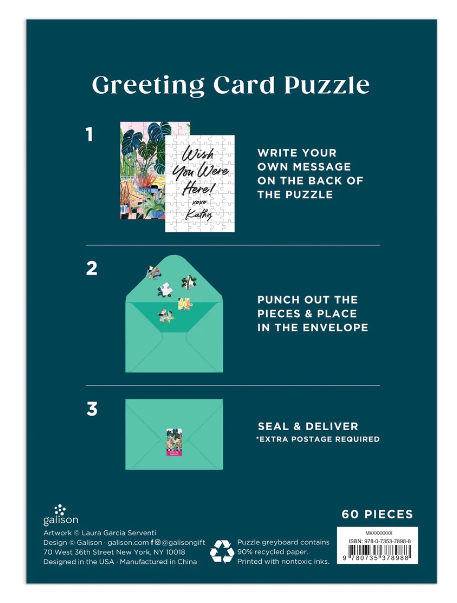 Potted Greeting Card Puzzle