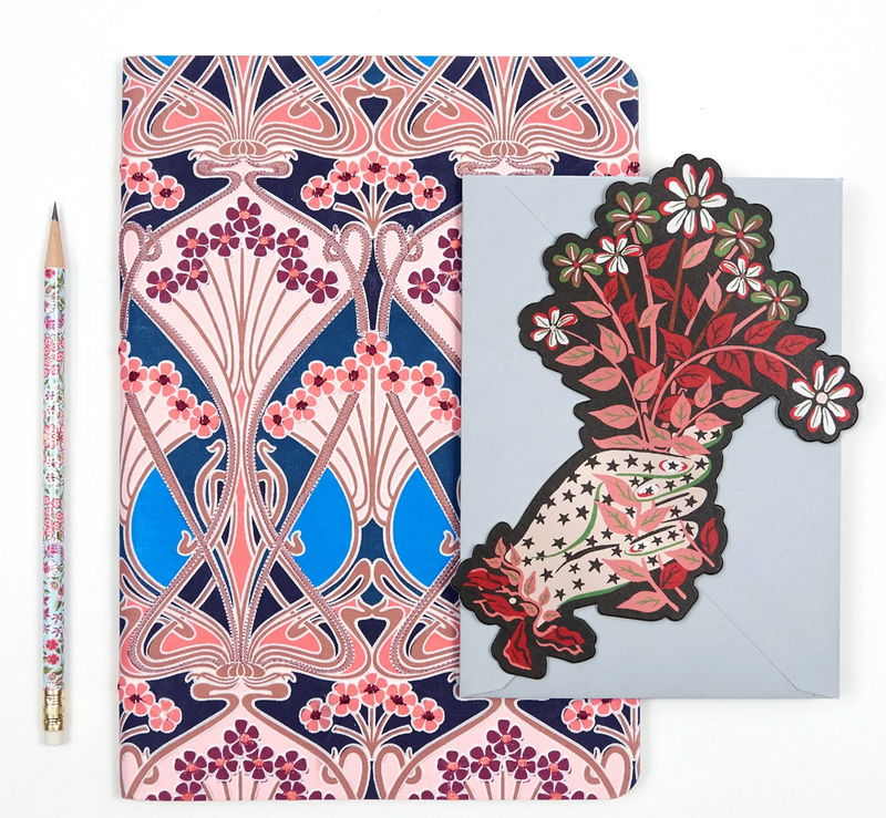 Liberty Ianthe Handmade Embroidered Journal