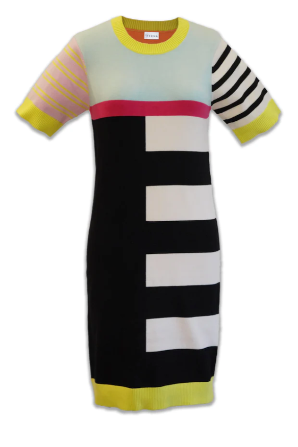 Margot Striped Sweater Dress