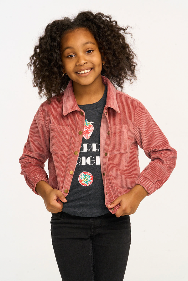 Zaria Dusty Rose Corduroy Jacket