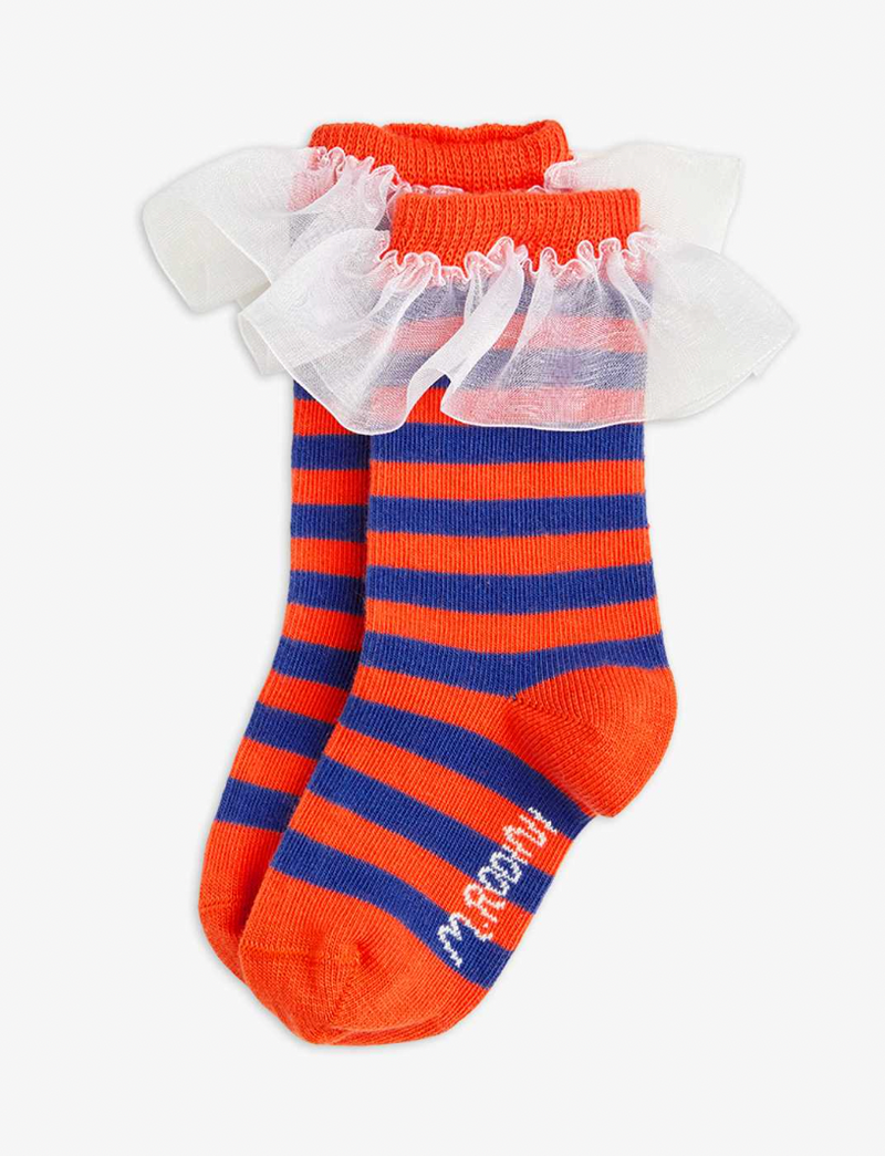 Stripe Frill Socks