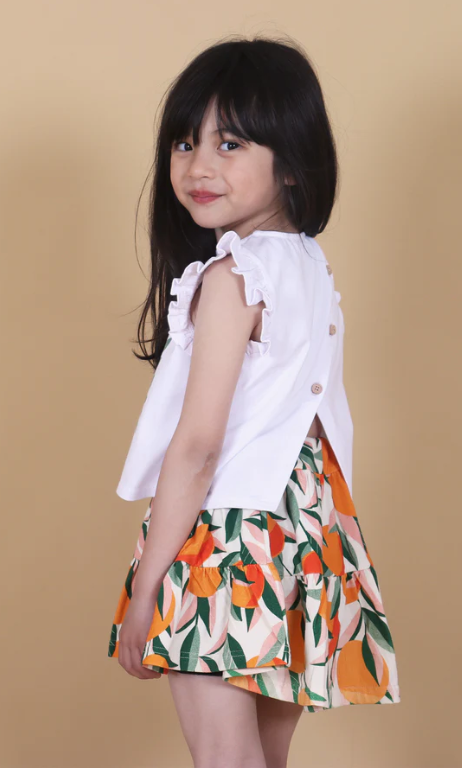 Orange Grove Tier Skirt