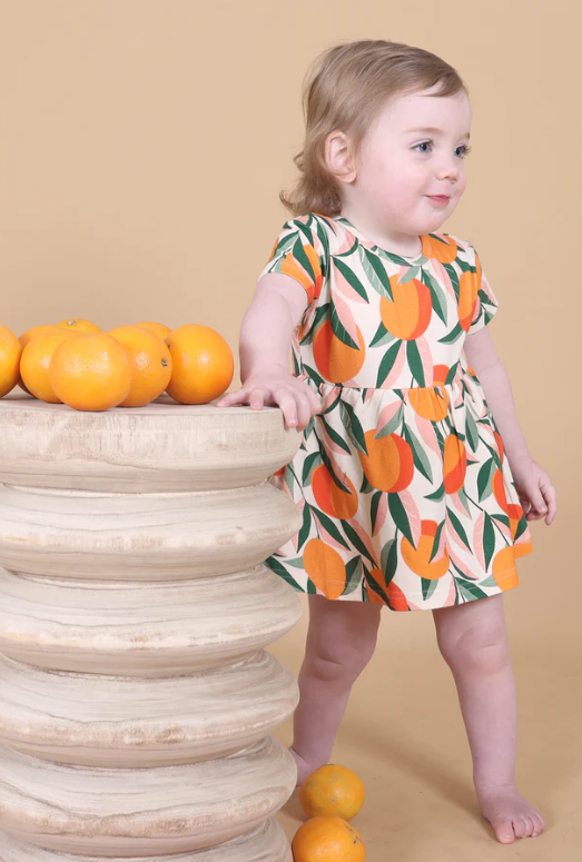 Orange Grove All-In-One Dress