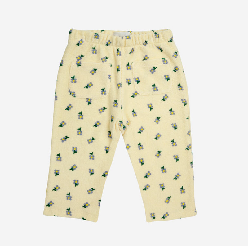 Baby Pansy Flower all over straight jogging pants