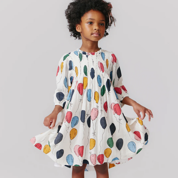 Stevie Puff Sleeve Dress Balloon Bunches