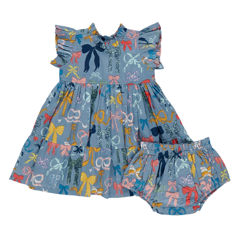 Jennifer Dress Set Bows on Bows Baby