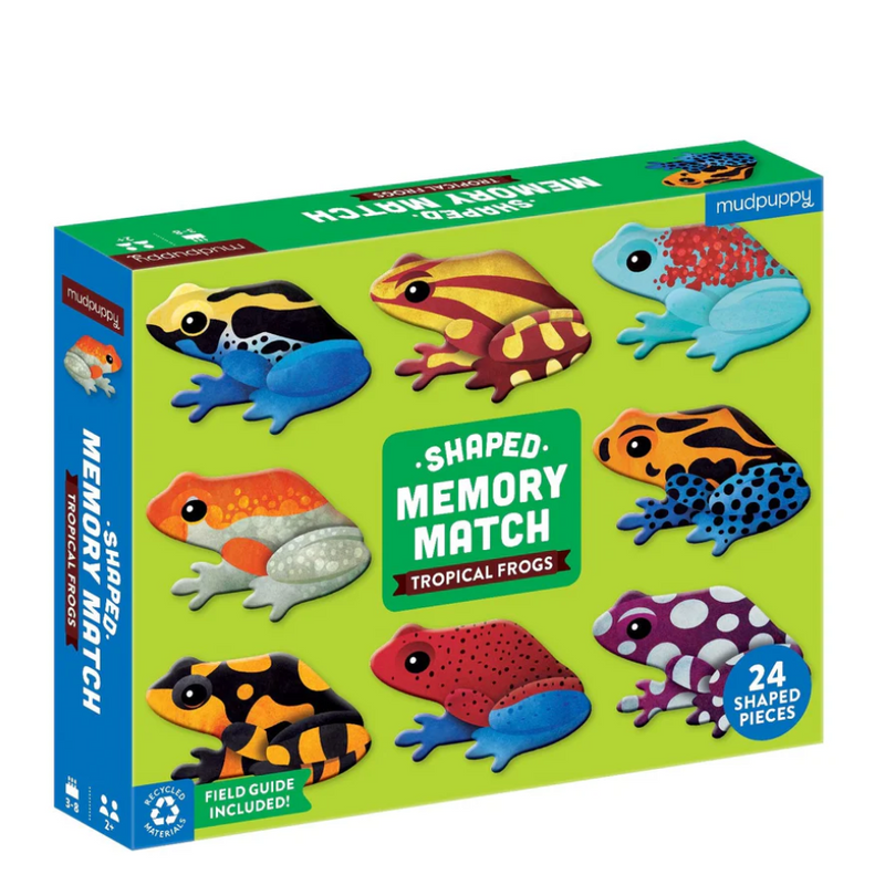 Tropical Frogs Shaped Memory Match