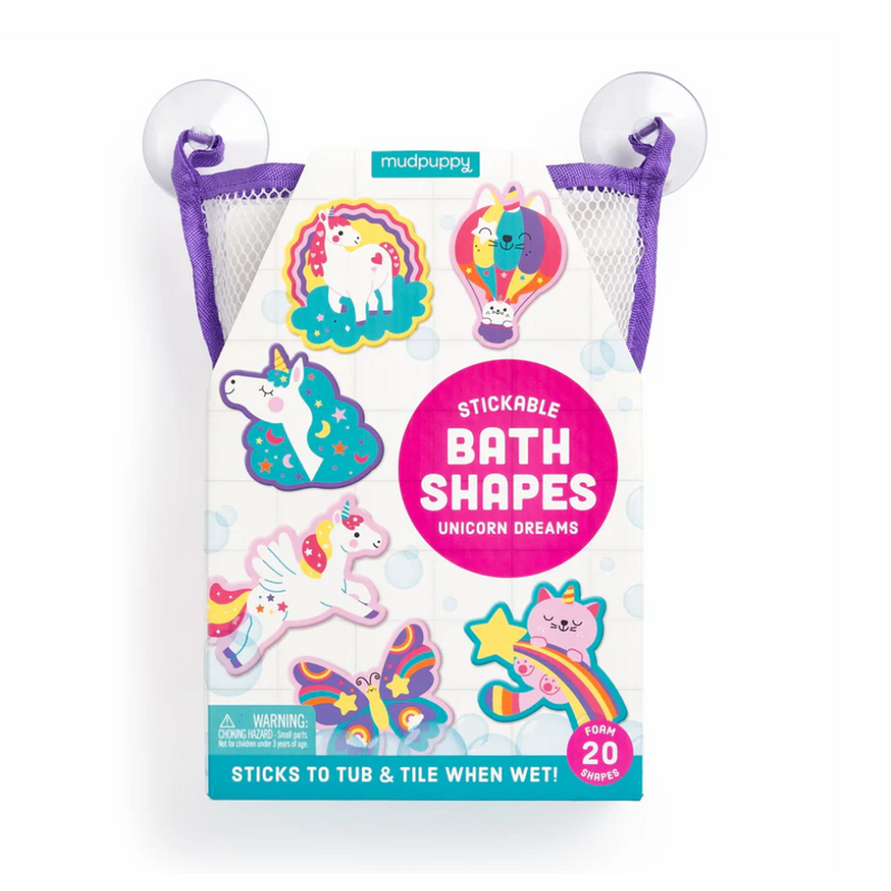 Unicorn Dreams Stickable Foam Bath Shapes