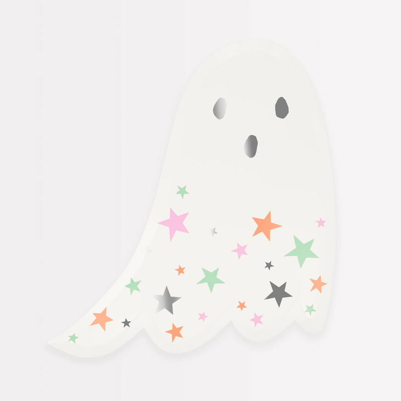 Ghost with Stars Plates x8