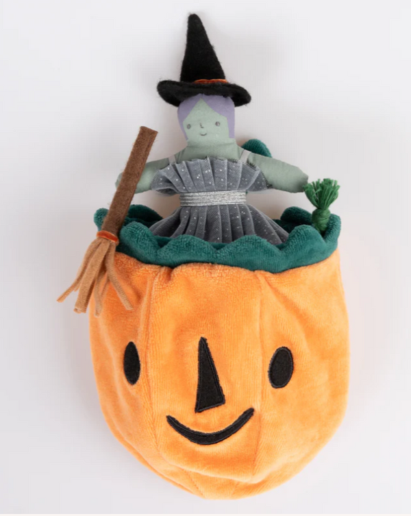 Pumpkin Witch Mini Doll