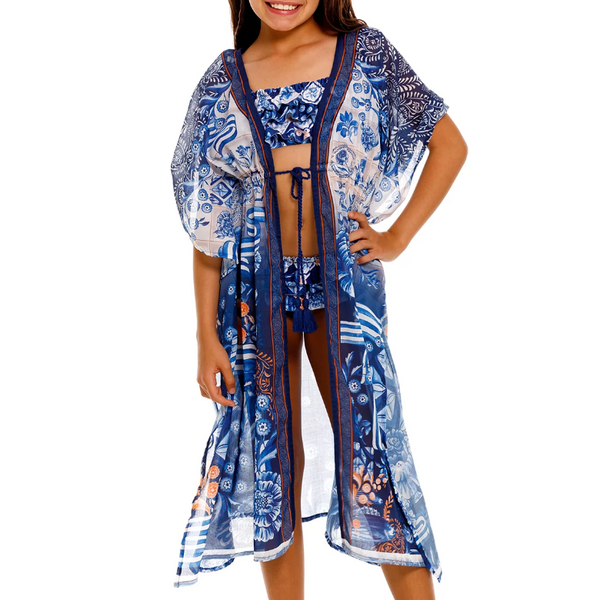 Salma Azure Tunic Cover Up