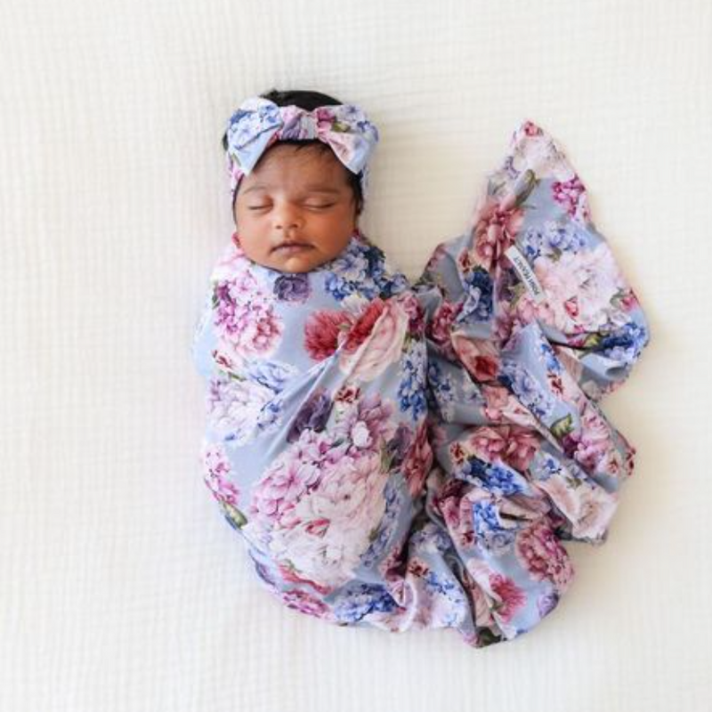 Annie Swaddle & Headwrap Set