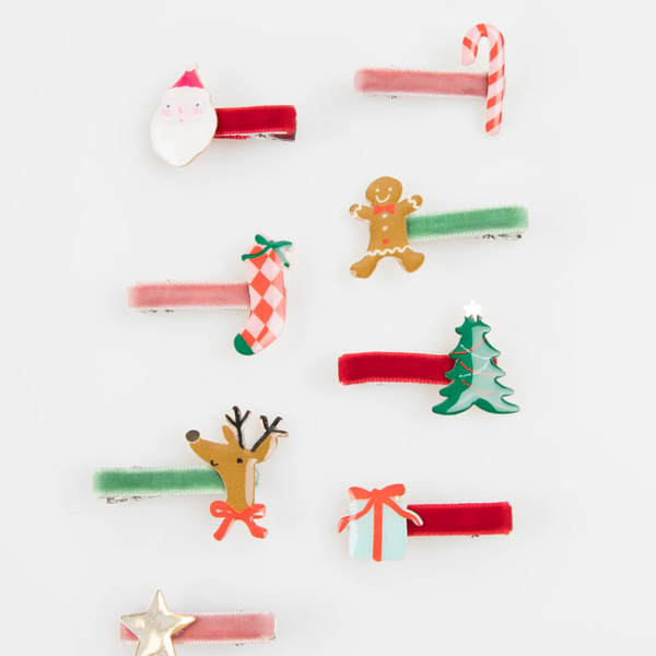 Jolly Christmas Hair Clips