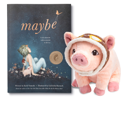 Maybe Stuffed Pig & Book