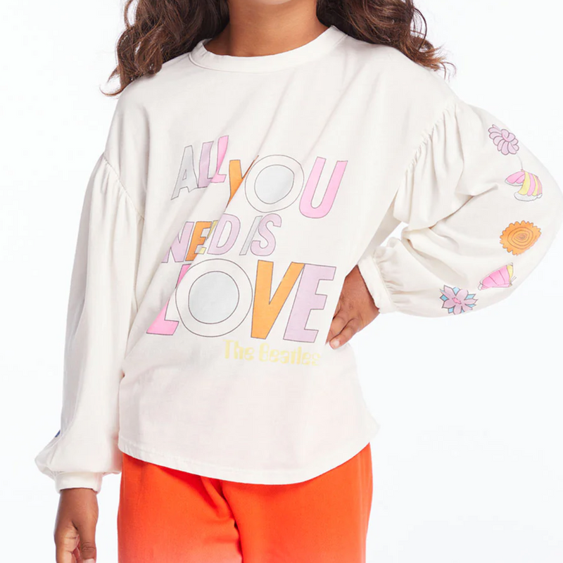 The Beatles Love Collage Girls Long Sleeve