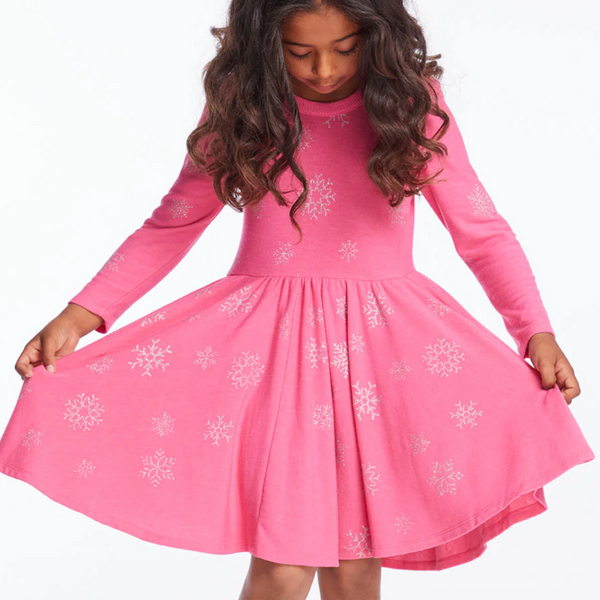 Glitter Snowflakes Girls Dress