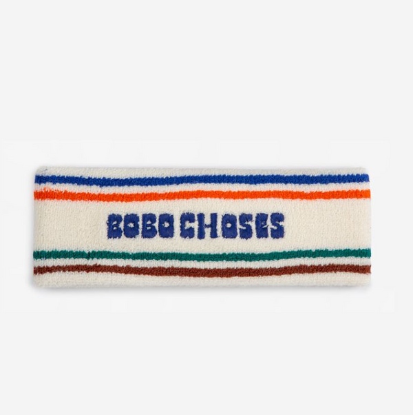 Bobo Choses stripes terry towel headband