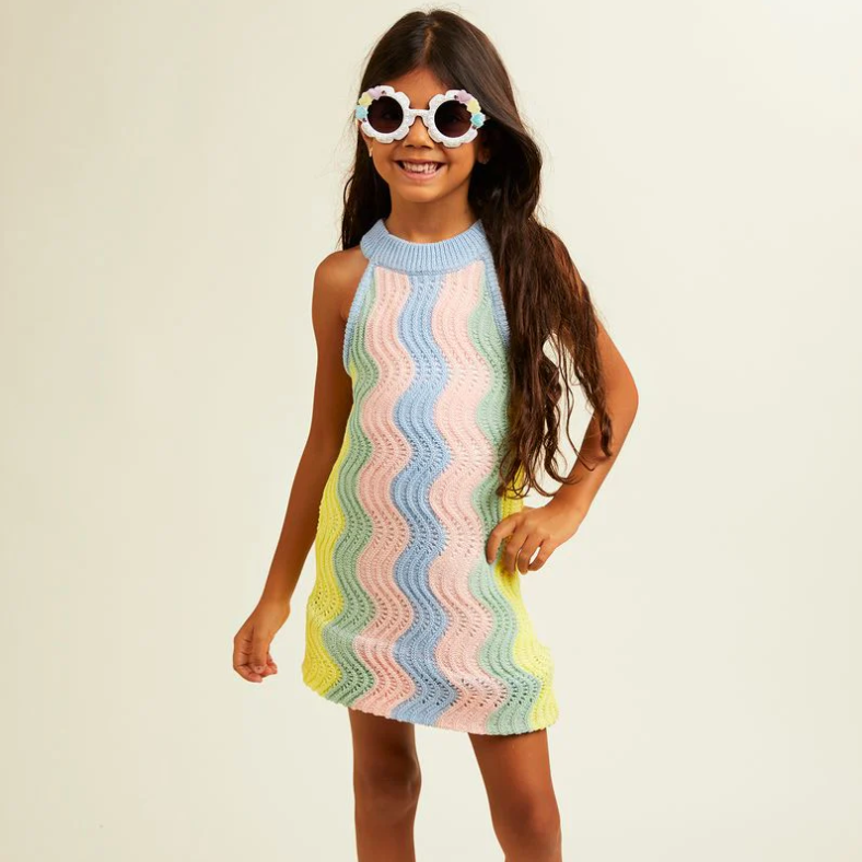 St Barth Swirl Crochet Dress