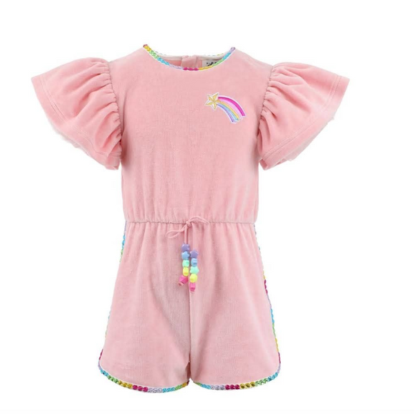 Velour Rainbow Gems Romper