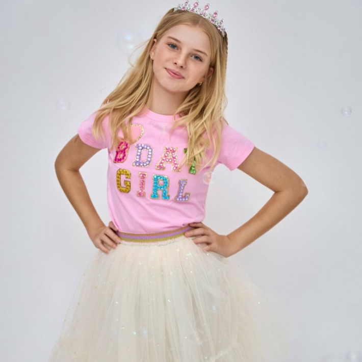 Pink Birthday Girl Gem T-Shirt