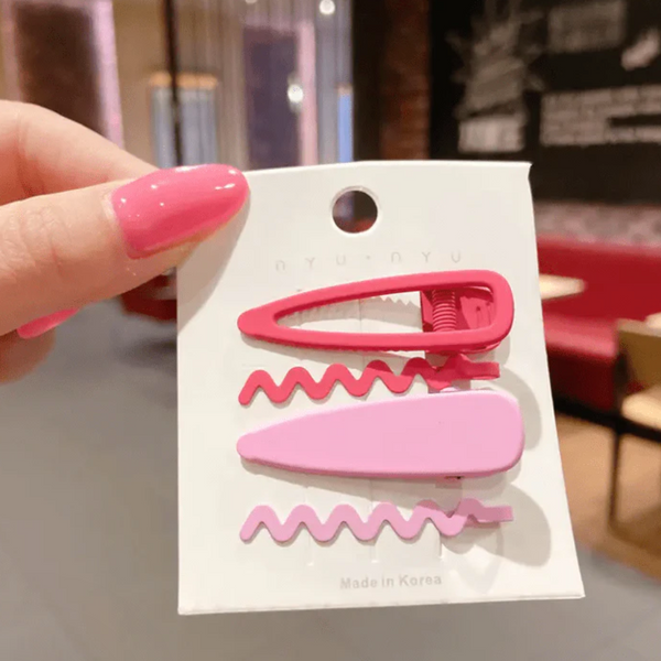 Solid Hair Clip Pink