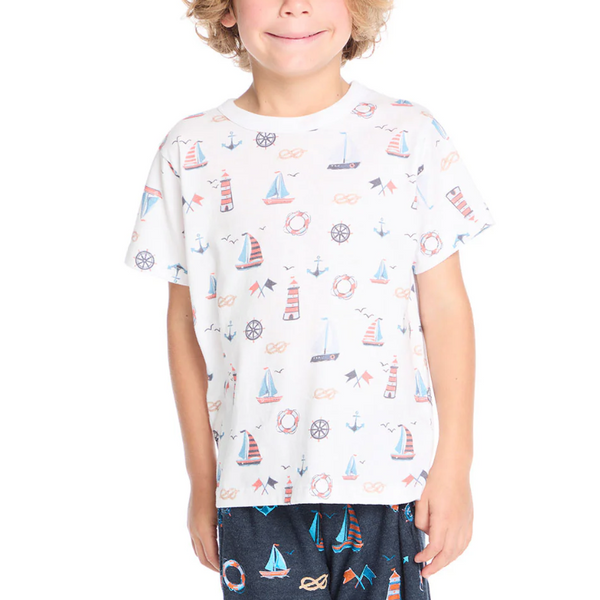 Allover Sailboats Tee