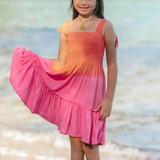 Kiki Dress Coral Berry Ombre