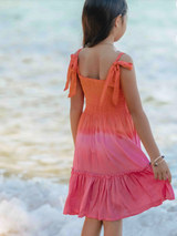 Kiki Dress Coral Berry Ombre