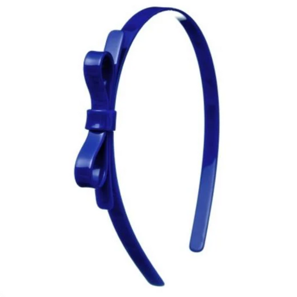 Thin Bow Headband Navy