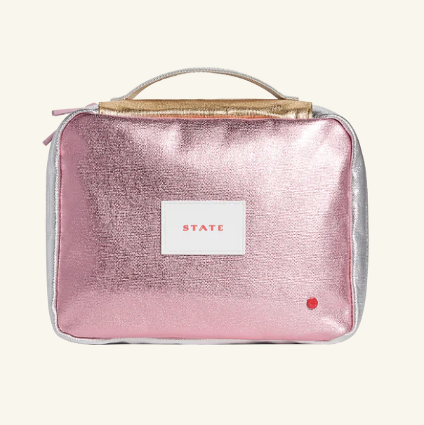 Benson Toiletry Kit Pink/Silver