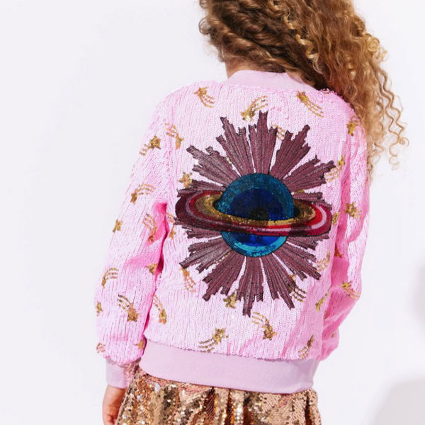 Galaxy Star Sequin Bomber