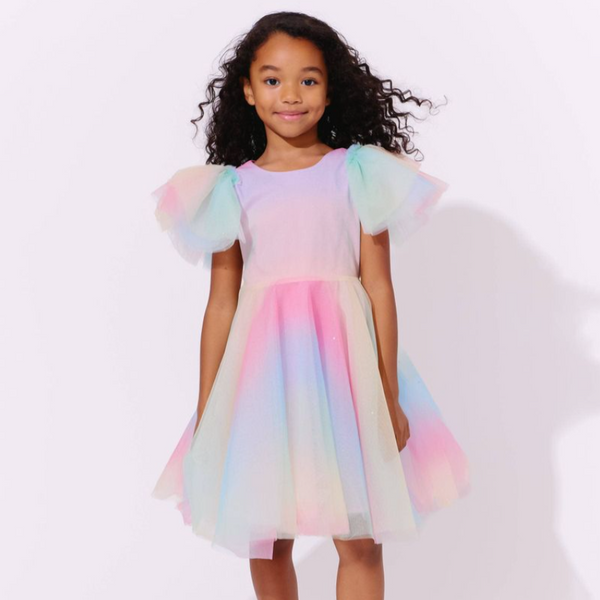 Sparkle Ombre Tulle Dress