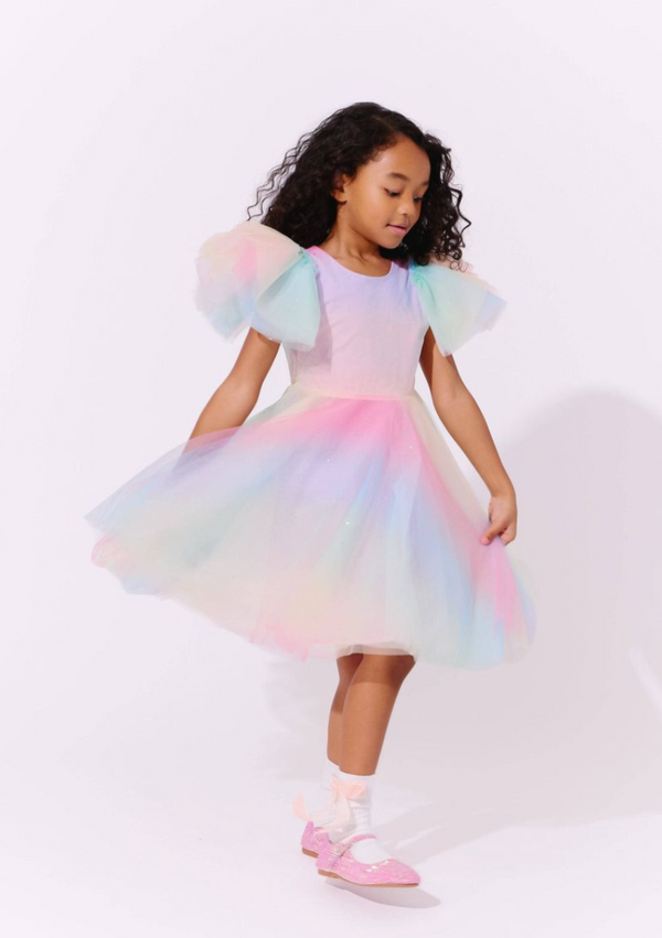 Sparkle Ombre Tulle Dress