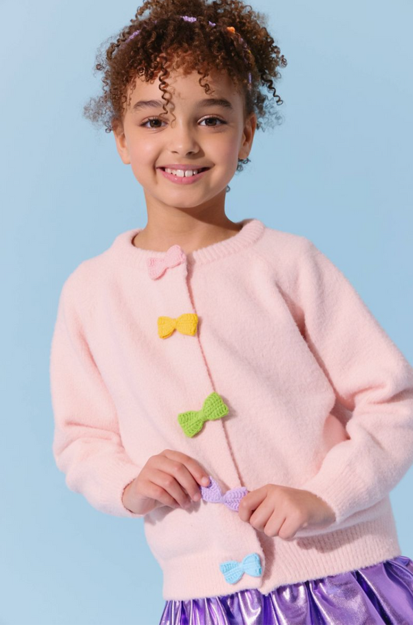 Rainbow Button Cardigan