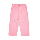 Ayla Crystal Cut-out Jeans